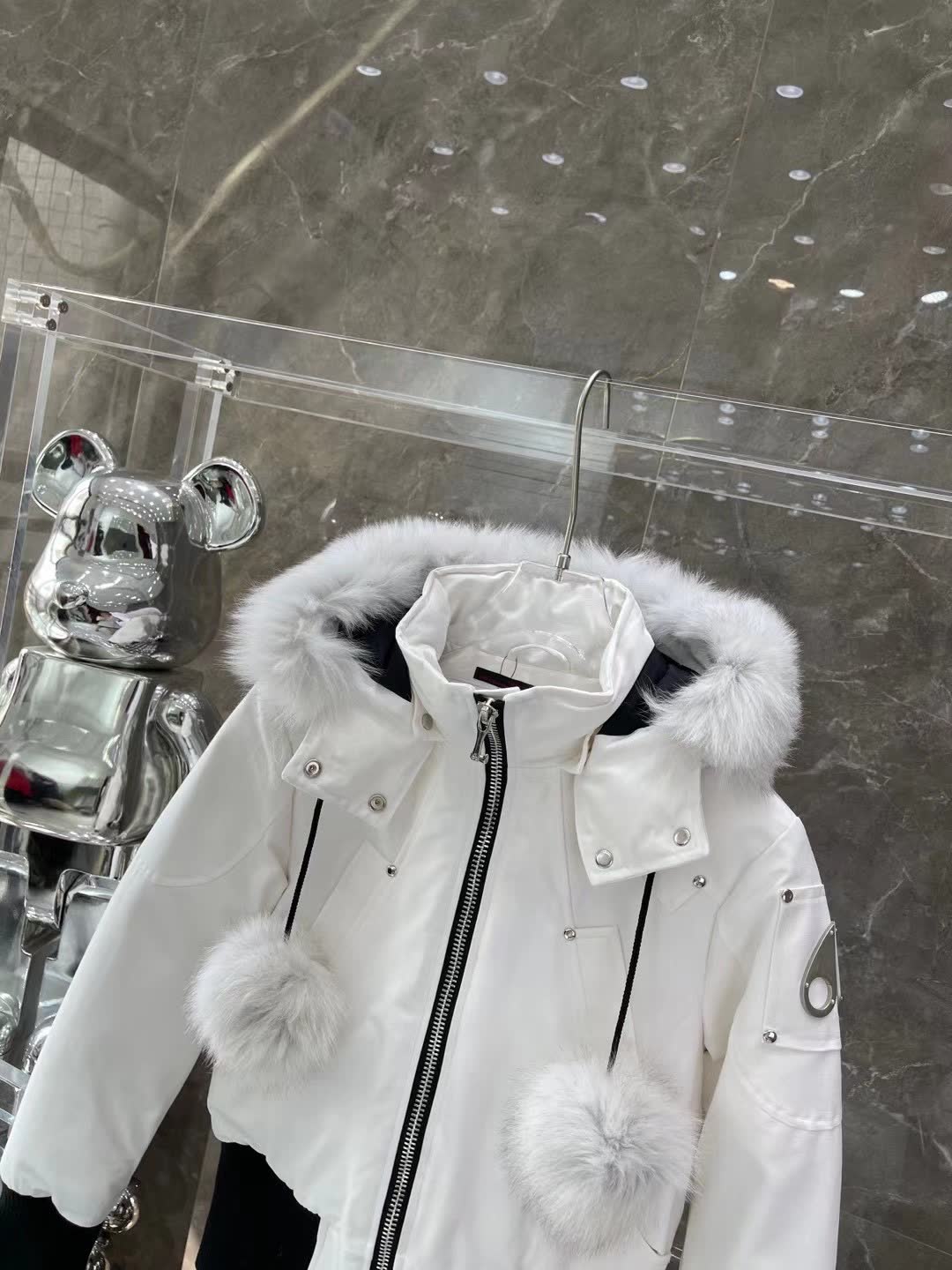 Moose Knuckles Fur Trim Bomber Jacket Moose Knuckles Fur Trim Bomber Jacket
